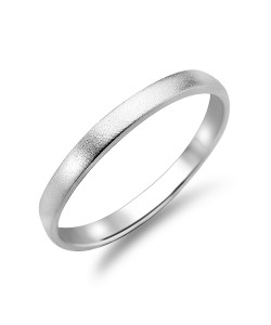 Silver Rings Small Matt Designed CSR-F2-02